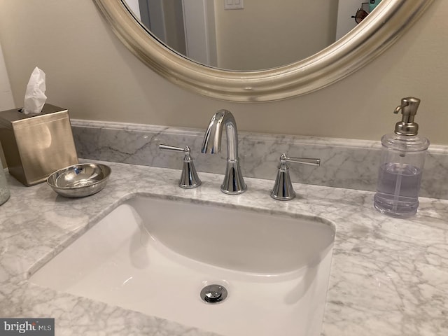 interior details with sink