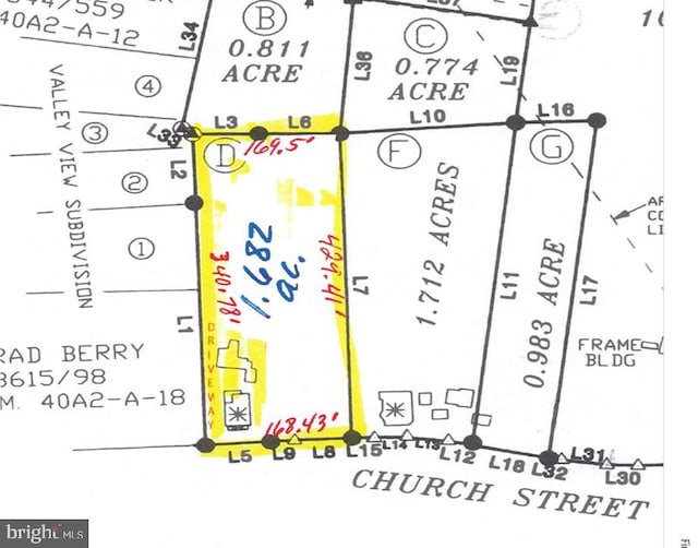 233 Church St, Timberville VA, 22853 land for sale