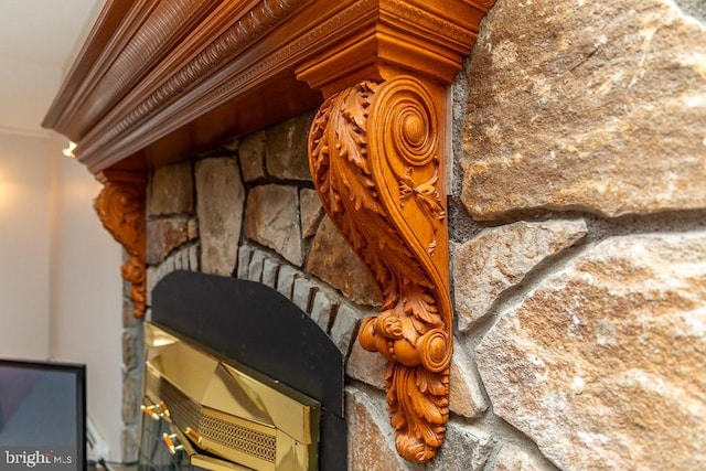 interior details featuring crown molding