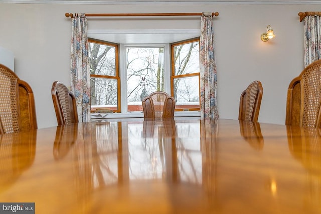 view of dining area