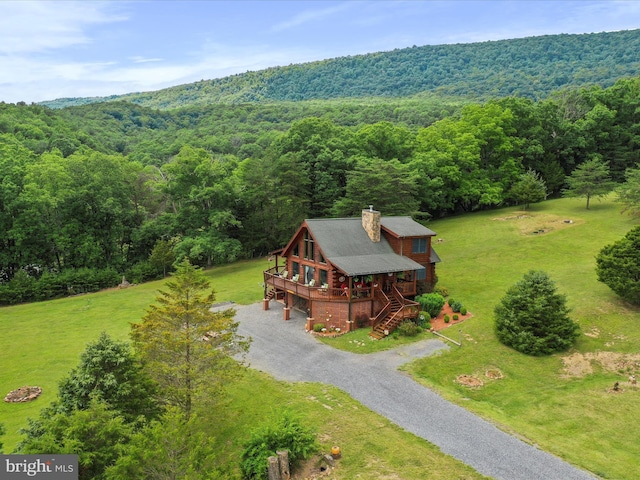 birds eye view of property