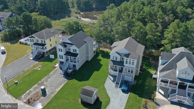 birds eye view of property