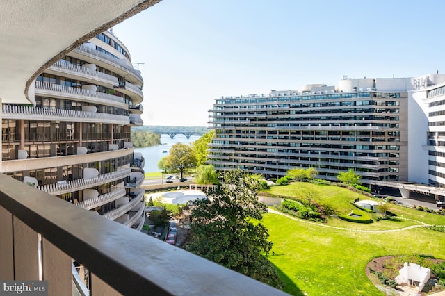 view of property featuring a water view