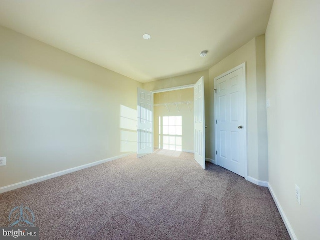 view of carpeted empty room