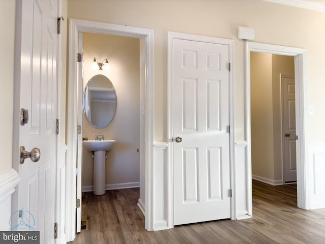 interior space featuring light hardwood / wood-style flooring