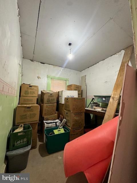 view of storage room