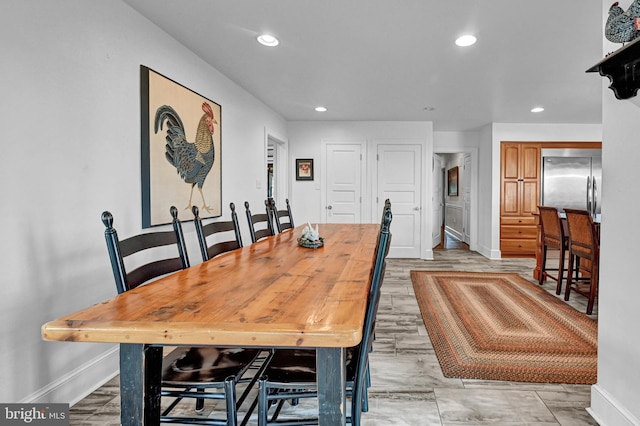 view of dining area