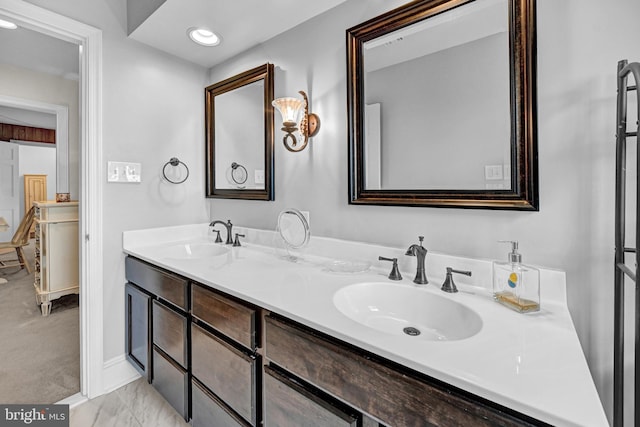 bathroom with vanity