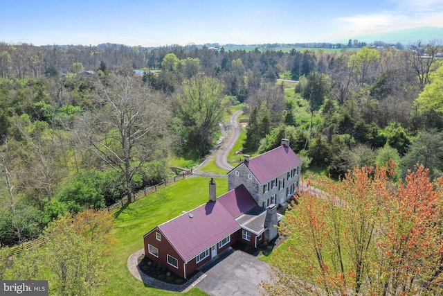 view of drone / aerial view