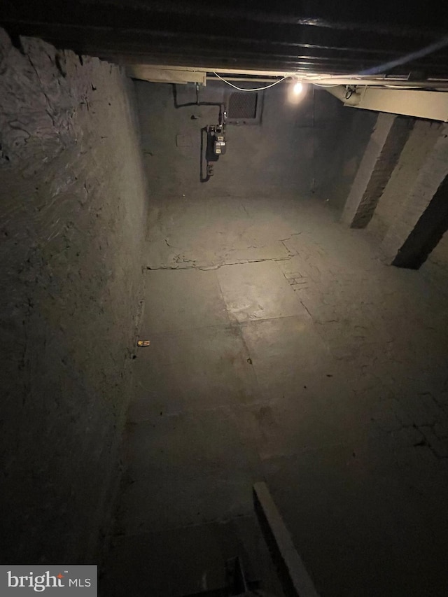 view of basement