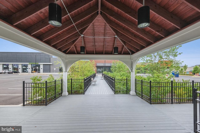 view of home's community with a gazebo