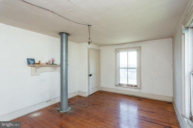 interior space featuring dark hardwood / wood-style floors