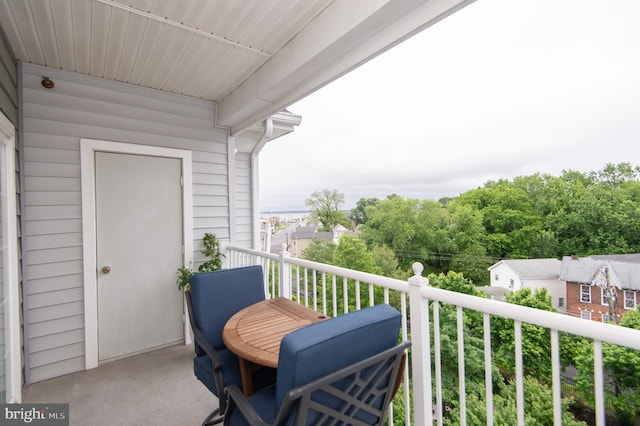 view of balcony