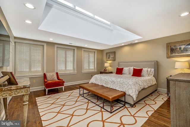 bedroom featuring light hardwood / wood-style flooring