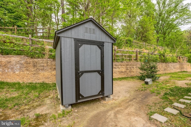 view of shed / structure