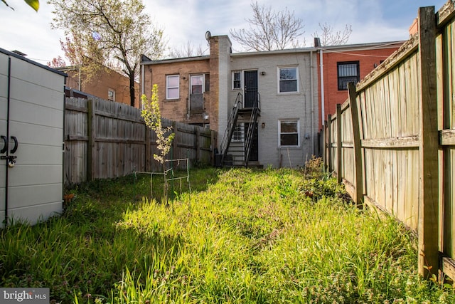 view of rear view of property