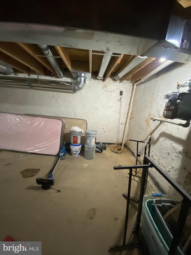 view of basement