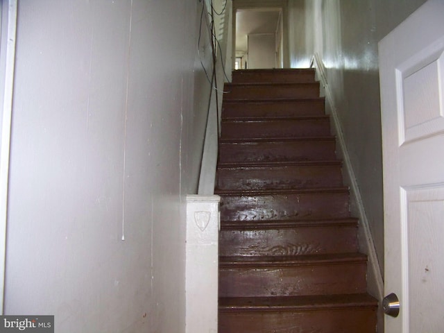 view of stairway