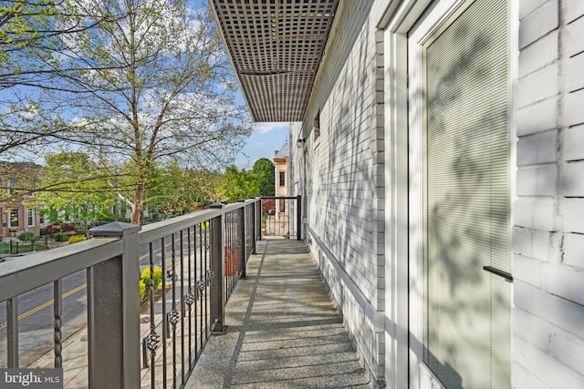 view of balcony