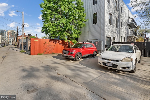 view of car parking