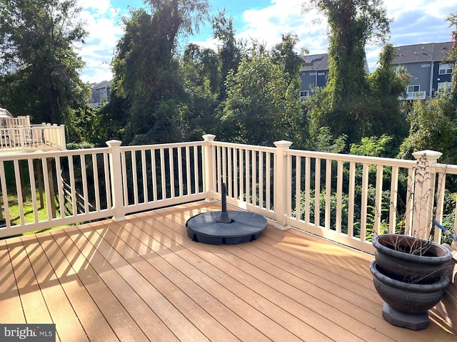 view of wooden terrace