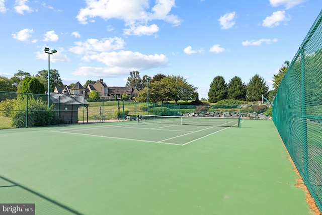 view of sport court