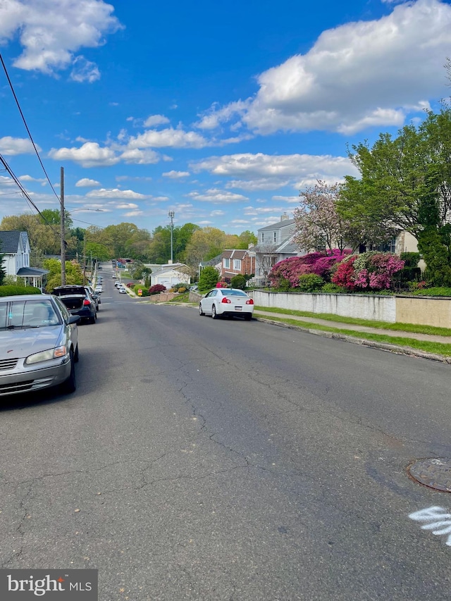 view of road