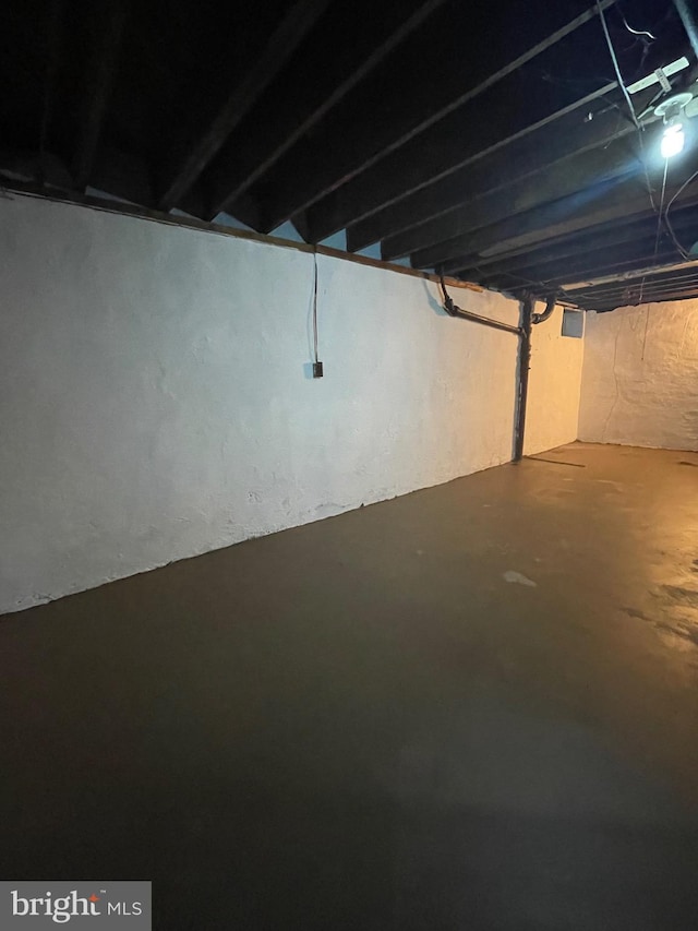 view of basement