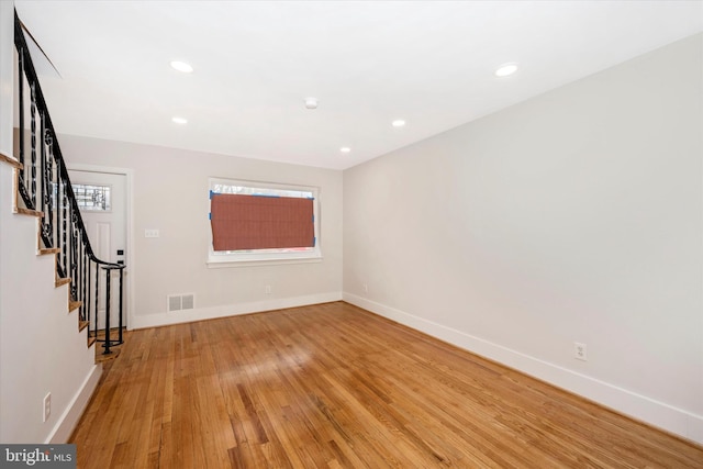 interior space featuring light hardwood / wood-style flooring