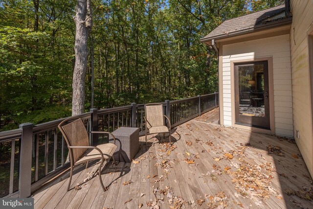 view of wooden terrace