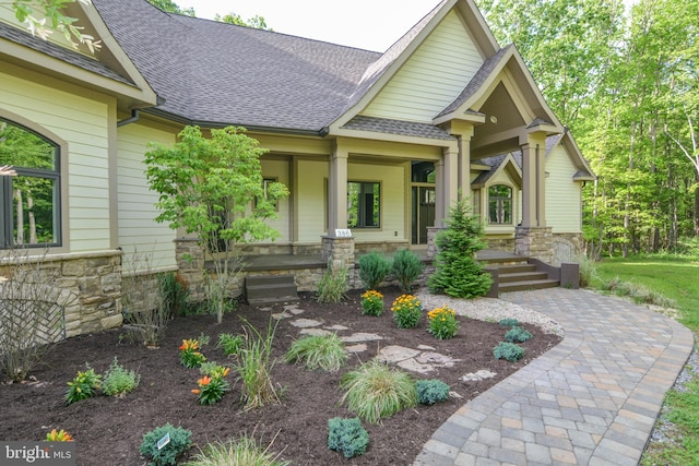 craftsman-style home featuring a porch