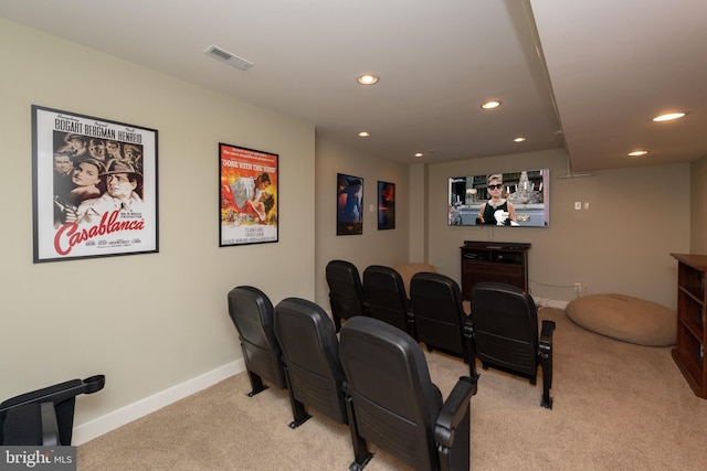 cinema with light colored carpet