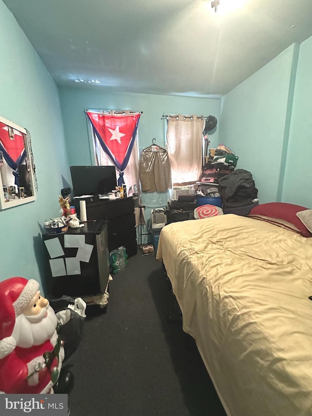 bedroom with carpet floors