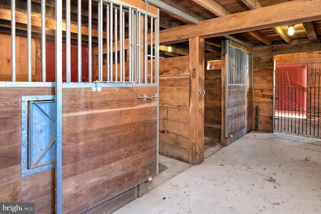 view of horse barn