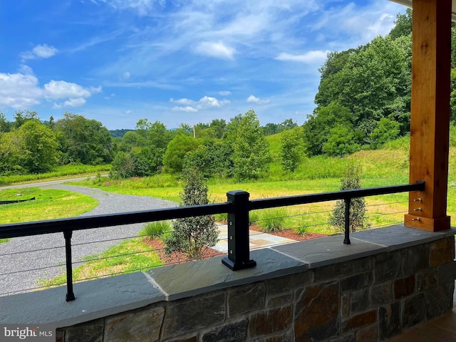 view of balcony