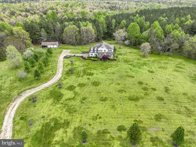 view of aerial view