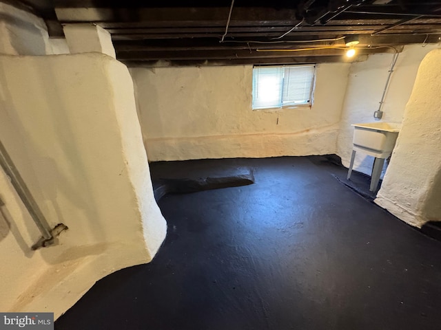 view of basement