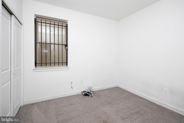 view of carpeted empty room