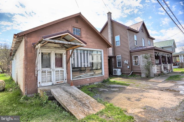 view of rear view of property