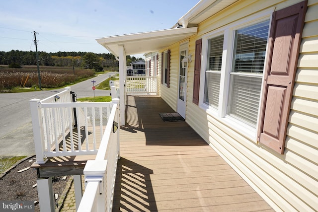 view of deck