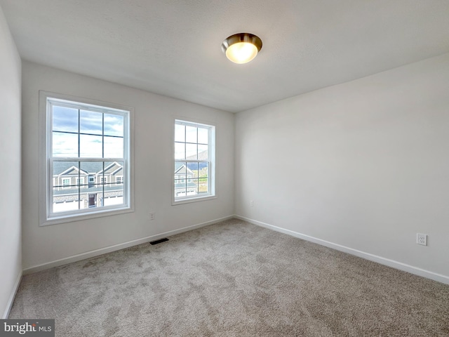 carpeted empty room featuring a healthy amount of sunlight