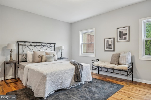 bedroom featuring hardwood / wood-style floors