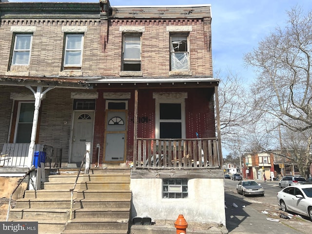 multi unit property with covered porch