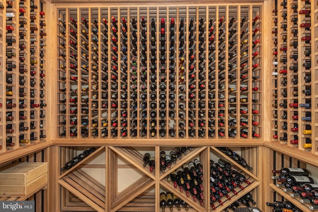 view of wine room