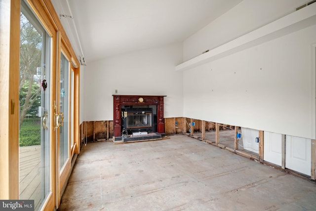 view of unfurnished living room