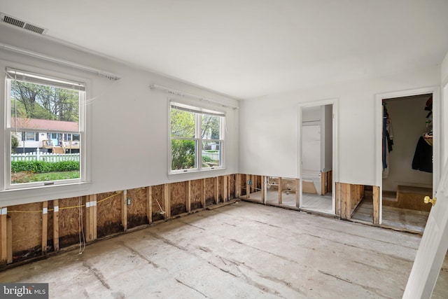 miscellaneous room featuring a wealth of natural light