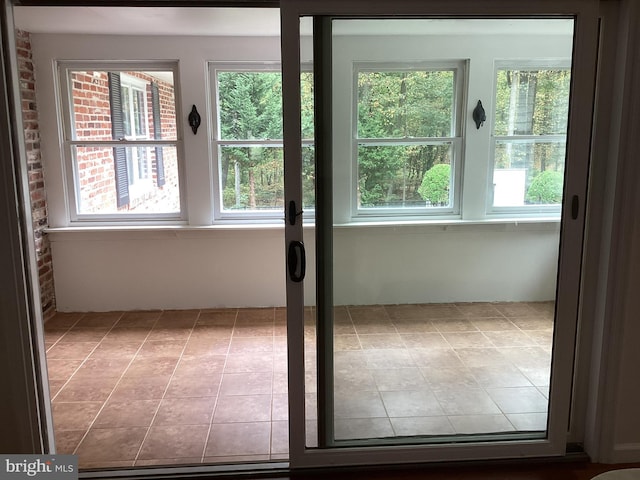 entryway with plenty of natural light