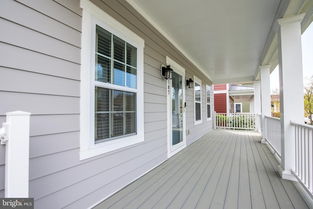 view of wooden terrace