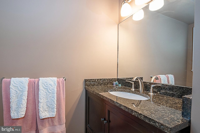 bathroom with oversized vanity