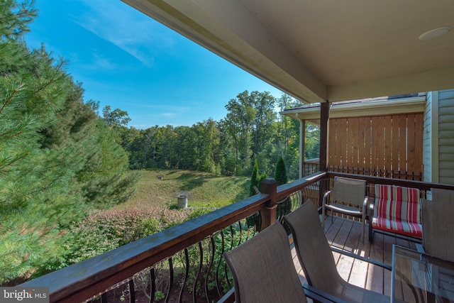 view of balcony